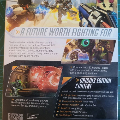 Overwatch Origins Edition PC used, no CD key