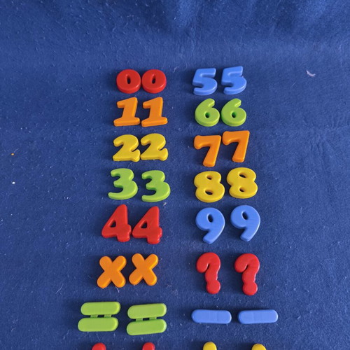 Magnetic numbers plastic set like new