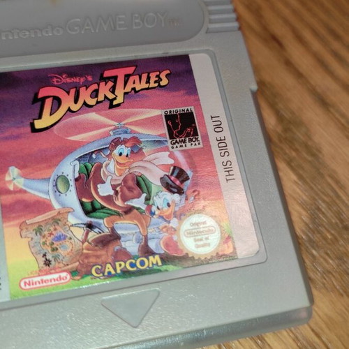 Ducktales Nintendo Game Boy cartridge used with case