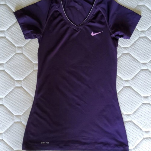 Nike Pro women's sports shirt used, purple, size S