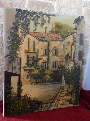Old painting used, signed