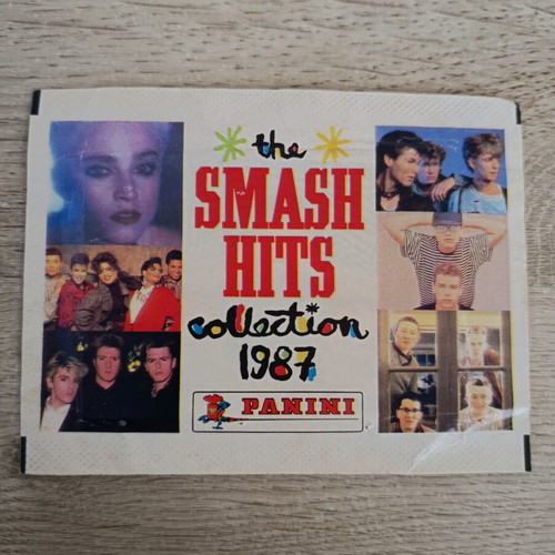 Panini Smash Hits 1987 packs used, Italian and English edition