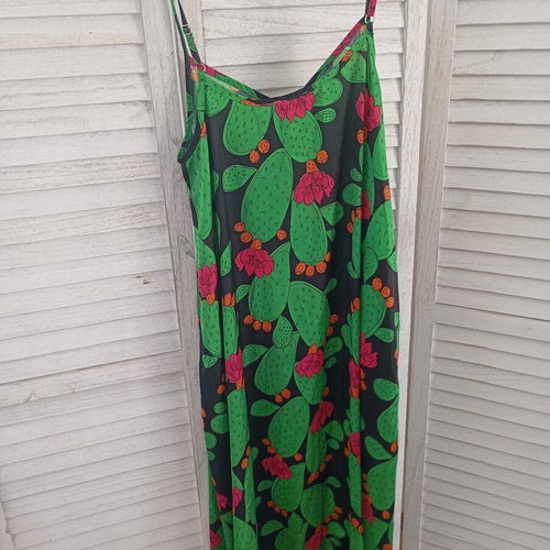 We Are maxi satin dress like new, colorful, sizes S M