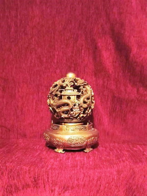 Κινέζικη περιστρεφόμενη μπάλα φενγκ σούι μασίφ μπρούτζος