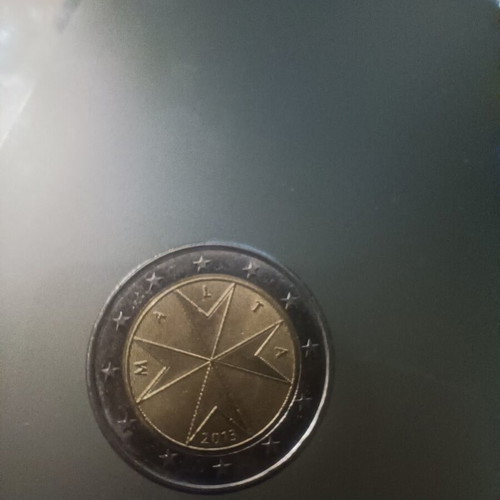 Malta 2 euro coin used, normal circulation 2013