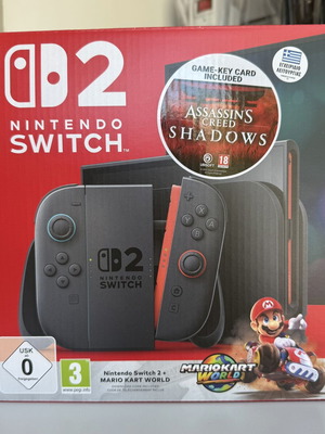 Nintendo Switch 2 καινούργιο επίσημο πακέτο με Mario Kart και Assassin’s Creed Shadows