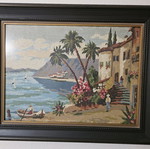 Embroidered painting used
