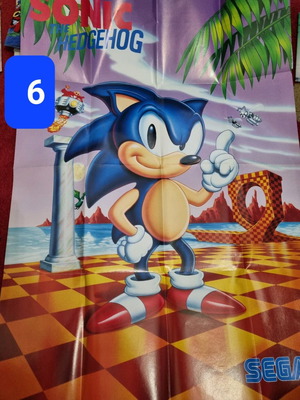 Sega Sonic poster used
