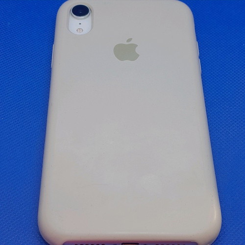 Genuine silicone case for iPhone XR used, ice white