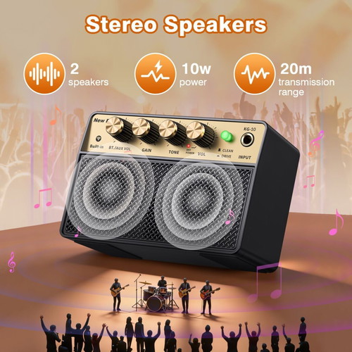 New Bee Guitar Amplifier KG-10 new, 10W, Bluetooth, USB-C