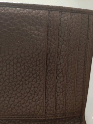 Bally men's brown leather wallet new