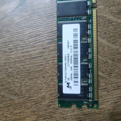 DDR 256 MB used