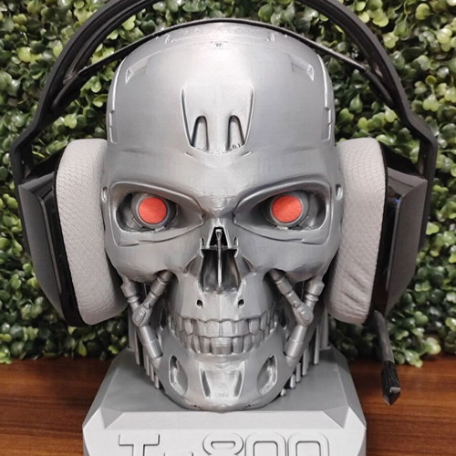 T-800 Terminator headset stand new, 3D printed support