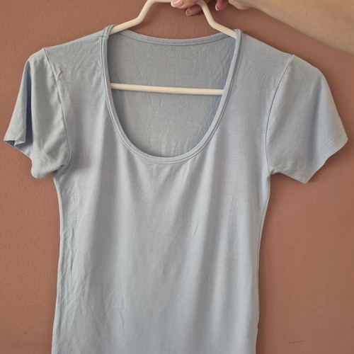 T-shirt used, turquoise, size S
