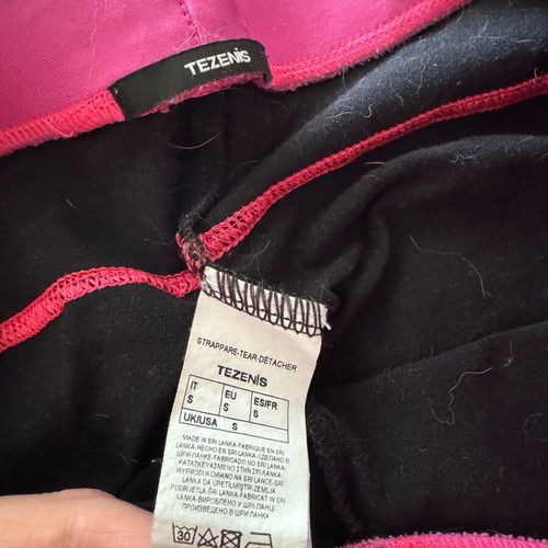 Tezenis sports leggings like new, black, size small