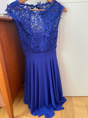 Επίσημο φόρεμα μπλε royal σαν καινούργιο, μέγεθος M