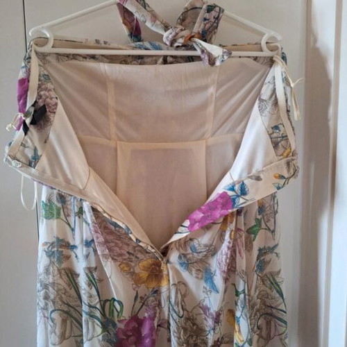 H&M summer dress tied at the neck like new, multicolor, size M