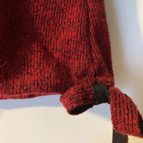 Warm red dress size S like new