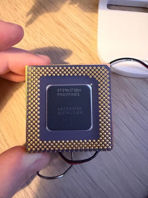Επεξεργαστής CPU Intel Pentium 166MMX SL27K για Socket 7 σαν καινούργιο με ψύκτρα