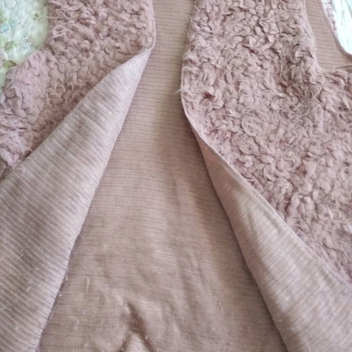 Pink fuzzy vest Morena Spain like new, size S-M