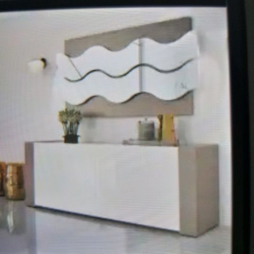 Three decorative wave-shaped mirrors new