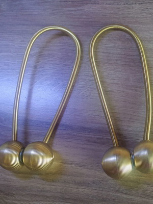Curtain Tiebacks Set of 2 Gold New