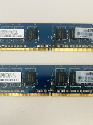 Σετ μνημών RAM Nanya 1GB (2x512MB) DDR2 667MHz μεταχειρισμένο