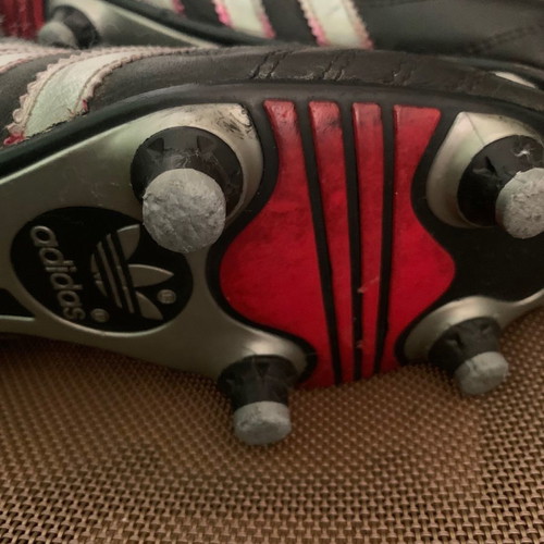 Adidas leather football shoes used, size 42, Bernd Schuster