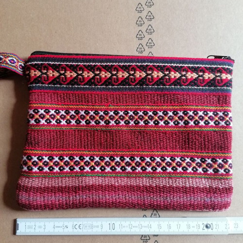 Peruvian woven toiletry bag new, made of sheep wool