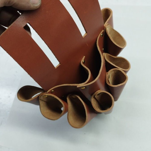 Tool belt pouch new, genuine leather, handmade, tan color