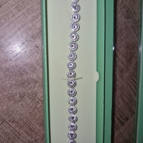 Swarovski bracelet, silver