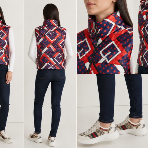 Gucci colorful women's vest like new, size S-M, blue and red