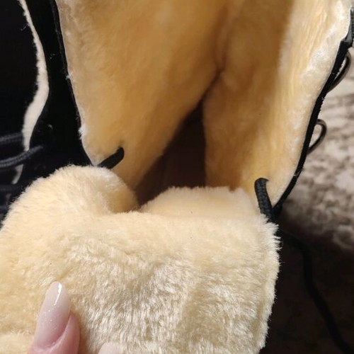 Shein boots new with inner fur, size 40, black