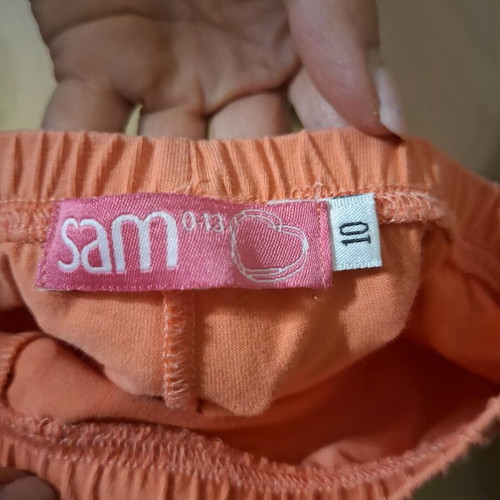 Sam girls' capri leggings used, orange, 10 years