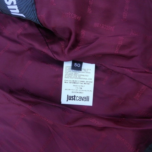 Just Cavalli leather men's jacket new size 50