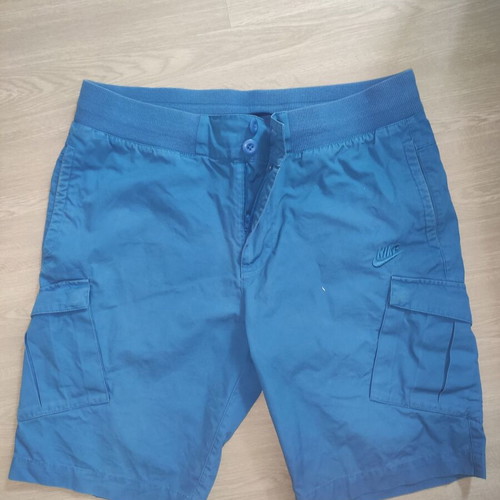 Nike Sportswear Cargo Shorts with Elastic Waist, Blue, Sizes M-L-XL