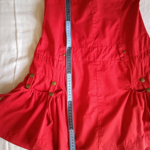 Vintage red halter mini dress Just In size M like new
