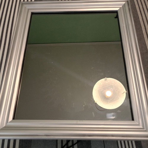 Mirror with illusion lights used, 36x31 cm