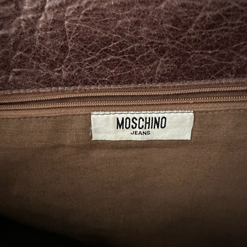 Moschino crossbody bag brown like new, leather