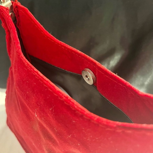 Vintage red velvet handbag Home Of Hai Pamela used