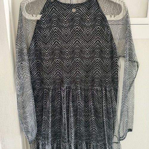 BSB dress with transparency like new, mini, black and gray