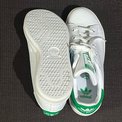 Adidas Stan Smith Kids new, size 33.5, white/green