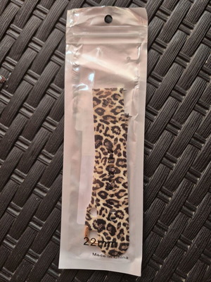 Λουράκι λεοπάρ για ρολόι καινούργιο 22mm