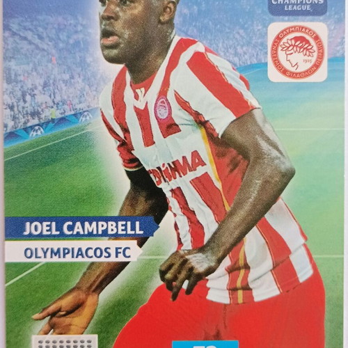 Joel Campbell Olympiacos collectible card Panini UEFA Champions League Adrenalyn XL 2013-2014