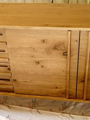 Buffet table made of solid oak wood, new