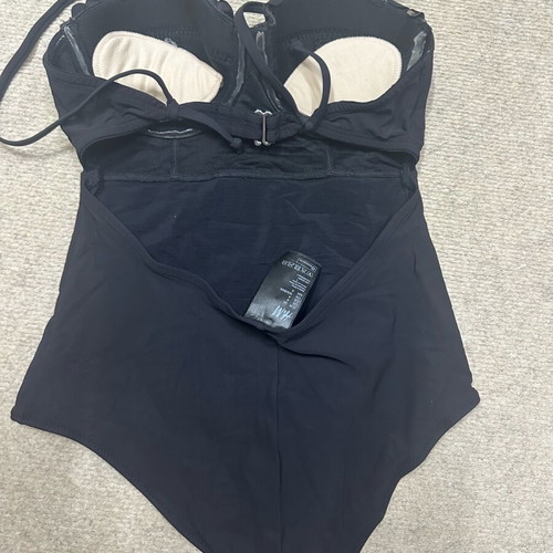 H&M Black One-Piece Swimsuit Used, Balcony Style with Padding and Underwire