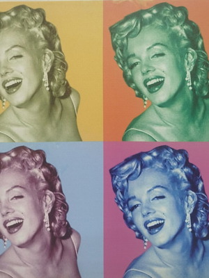 Marilyn Monroe Canvas Pop Art Style 40x40 cm like new