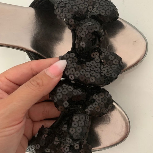 Sandal used size 38, black, German brand