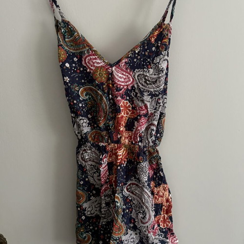 Pin up jumpsuit like new, small, multicolor