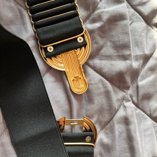 Fullah Sugah elastic waist belt 75cm like new, black